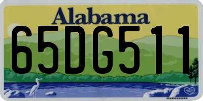 AL license plate 65DG511