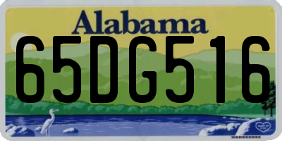 AL license plate 65DG516
