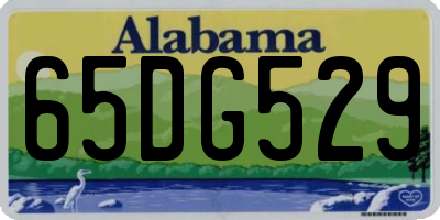 AL license plate 65DG529