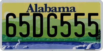 AL license plate 65DG555