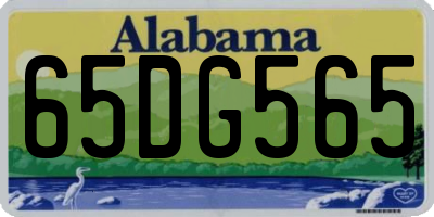 AL license plate 65DG565