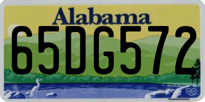 AL license plate 65DG572