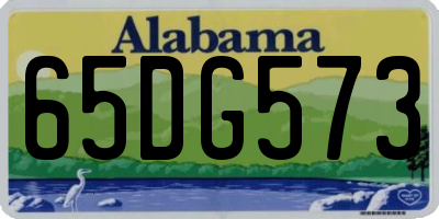 AL license plate 65DG573