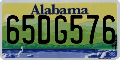 AL license plate 65DG576