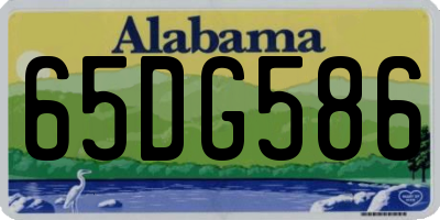 AL license plate 65DG586