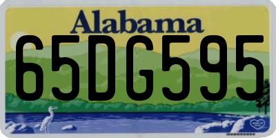 AL license plate 65DG595