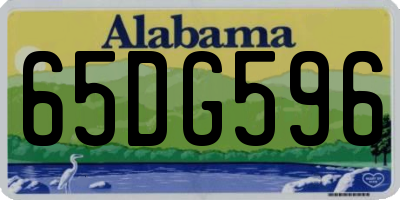 AL license plate 65DG596