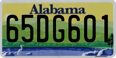 AL license plate 65DG601