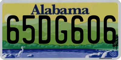 AL license plate 65DG606