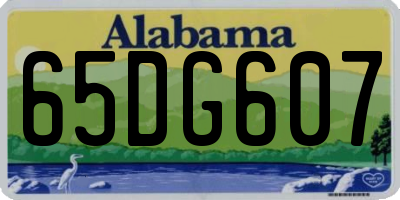 AL license plate 65DG607