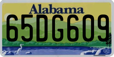 AL license plate 65DG609