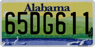 AL license plate 65DG611