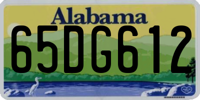 AL license plate 65DG612