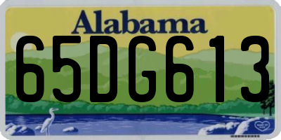 AL license plate 65DG613
