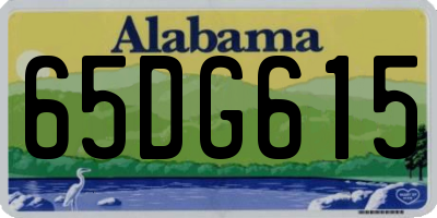 AL license plate 65DG615