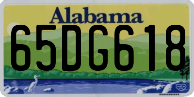 AL license plate 65DG618