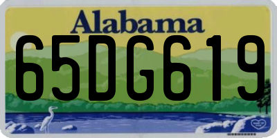 AL license plate 65DG619