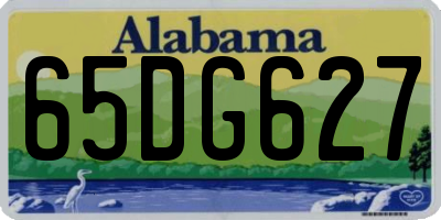 AL license plate 65DG627