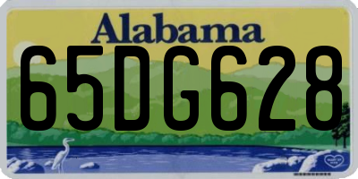 AL license plate 65DG628