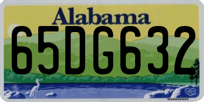 AL license plate 65DG632