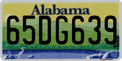 AL license plate 65DG639