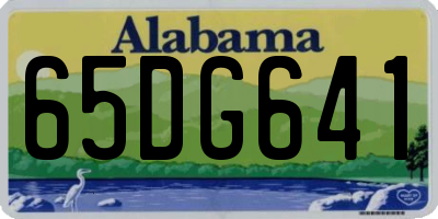 AL license plate 65DG641