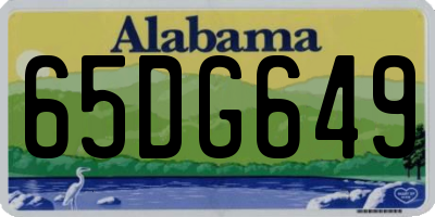 AL license plate 65DG649