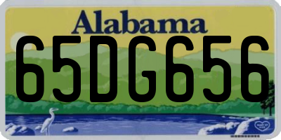 AL license plate 65DG656