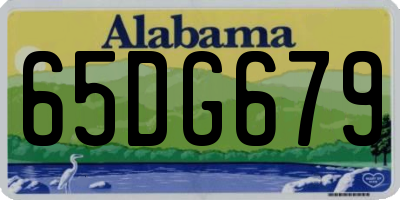 AL license plate 65DG679