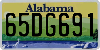 AL license plate 65DG691