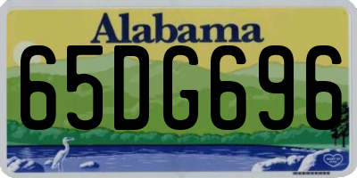 AL license plate 65DG696