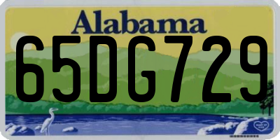 AL license plate 65DG729