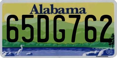 AL license plate 65DG762
