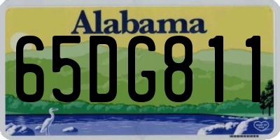 AL license plate 65DG811
