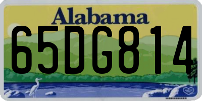 AL license plate 65DG814