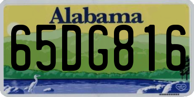 AL license plate 65DG816