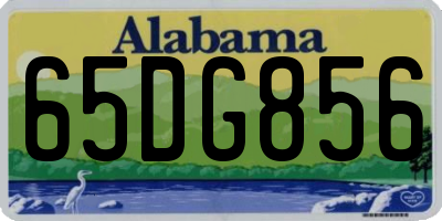 AL license plate 65DG856