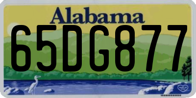 AL license plate 65DG877