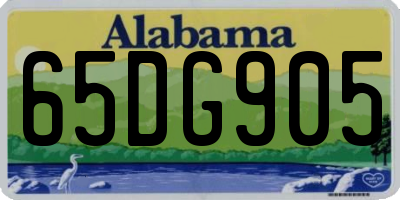 AL license plate 65DG905