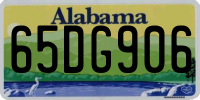 AL license plate 65DG906