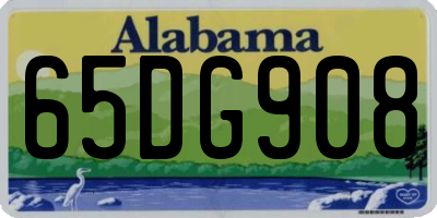 AL license plate 65DG908
