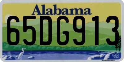 AL license plate 65DG913