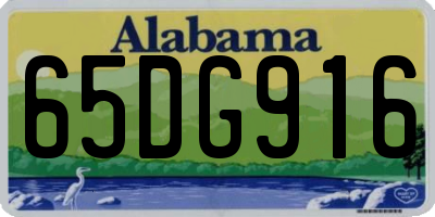 AL license plate 65DG916
