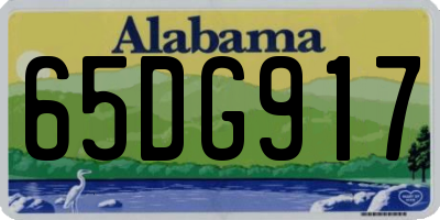 AL license plate 65DG917