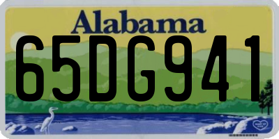AL license plate 65DG941