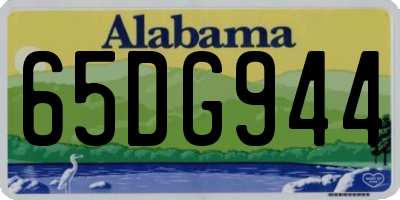 AL license plate 65DG944