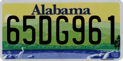 AL license plate 65DG961