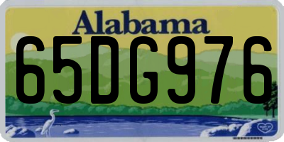 AL license plate 65DG976
