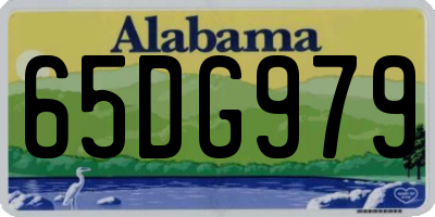 AL license plate 65DG979