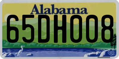 AL license plate 65DH008